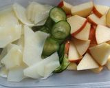 りんごとじゃが芋・きゅうりの酢の物♪作り方4写真