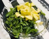 生春菊 リンゴ 人参の彩りサラダ作り方1写真