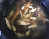 胡麻香る〜〜春菊の薬膳ラーメン作り方5写真