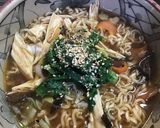 胡麻香る〜〜春菊の薬膳ラーメン作り方8写真