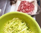 スーパー大麦入り大量キャベツのお好み焼き作り方2写真
