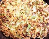 スーパー大麦入り大量キャベツのお好み焼き作り方4写真