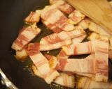 春待ち＊春菊とベーコンのクリームパスタ作り方3写真