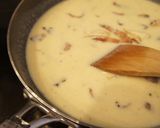 春待ち＊春菊とベーコンのクリームパスタ作り方5写真