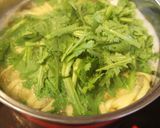 春待ち＊春菊とベーコンのクリームパスタ作り方7写真