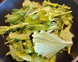 ごまラーメンのバルサミコ炒め菜花添え作り方1写真