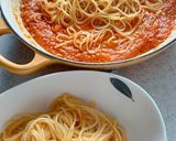 じっくり煮込んだトマトソースでポモドーロ作り方7写真