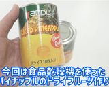 食品乾燥機でドライパインナップル作り作り方1写真