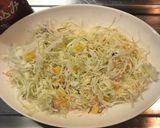 茹で笹身のサラダとパスタ作り方2写真