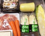 鶏ときのこの具沢山みそ汁作り方1写真