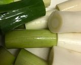 鶏モモと白ネギでニンニク焼き作り方1写真