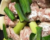 鶏モモと白ネギでニンニク焼き作り方5写真