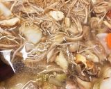 鶏ときのこの具沢山みそ汁作り方8写真