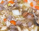 鶏ときのこの具沢山みそ汁作り方9写真