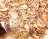 鶏ときのこの具沢山みそ汁作り方10写真