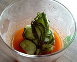1日分の野菜で☆トマト羹ともずく酢の前菜作り方4写真
