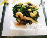 ほうれん草としめじ＊Nutsの健康サラダ作り方5写真