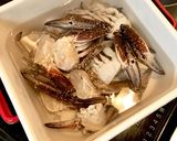 切りワタリガニのスープ作り方2写真