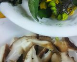 生椎茸と紅菜苔の和風スパ作り方1写真