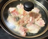 フライパンで鶏モモ肉甘酢揚げとゴボウ白滝作り方3写真