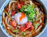 やきとり缶詰で✿温玉かしわうどん作り方10写真