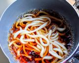 やきとり缶詰で✿温玉かしわうどん作り方9写真