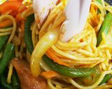 鉄板焼きナポリタン*鉄板オムライス作り方3写真