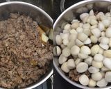 牛肉と厚揚げと里芋の甘辛ネギ生姜煮作り方4写真