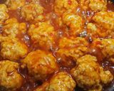 おからパウダー鶏肉団子のチリソース煮込み作り方5写真