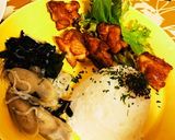 フライパンで鶏モモ肉甘酢揚げとゴボウ白滝作り方5写真