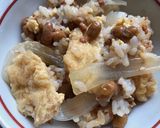 納豆と肉なし親子丼作り方3写真