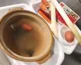 ワタリガニスープで簡単さっぱり野菜鍋の〆作り方2写真