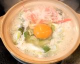 ワタリガニスープで簡単さっぱり野菜鍋の〆作り方6写真