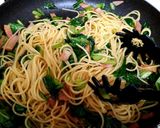 ベーコンと小松菜の和風甘辛パスタ作り方5写真