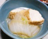 白菜と厚揚げの煮浸し作り方7写真