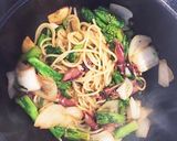 菜の花とほたるいかのさっぱり和風春パスタ作り方16写真
