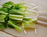 ウルイと茹で鷄のサラダ作り方5写真