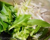 ウルイと茹で鷄のサラダ作り方6写真
