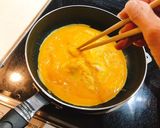 チェック柄がかわいい納豆オムレツ作り方5写真
