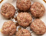 こんがり＊豚ひき肉と竹の子のつくね揚げ作り方3写真