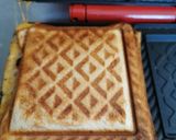 ミートソースとチーズのホットサンド作り方2写真