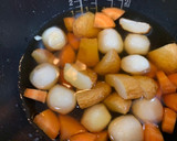 めんつゆで里芋と舞茸の炊き合わせ作り方5写真