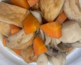 めんつゆで里芋と舞茸の炊き合わせ作り方10写真