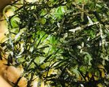雑炊●鶏むね肉の薄切り＆刻み海苔どっさり作り方4写真