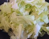 キャベツとにんにくのパスタ作り方5写真