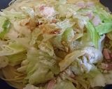 キャベツとにんにくのパスタ作り方10写真