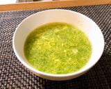 かんたん、きれい♪翡翠色の卵スープ作り方8写真