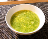 かんたん、きれい♪翡翠色の卵スープ作り方8写真