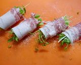 簡単！たっぷり豆苗のベーコン豚バラ巻き作り方3写真