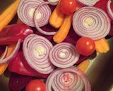 ピンク野菜とゴートチーズのローストサラダ作り方2写真